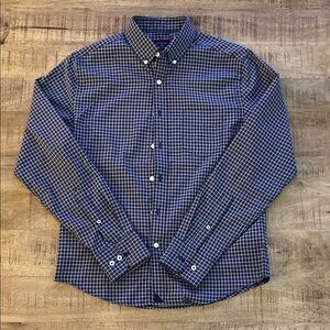 Untuckit Men's Blue Checkered Shirt